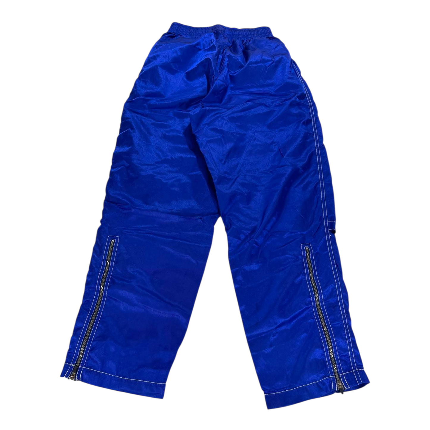 VINTAGE ASICS BLUE TRACK PANTS (S) ⁶