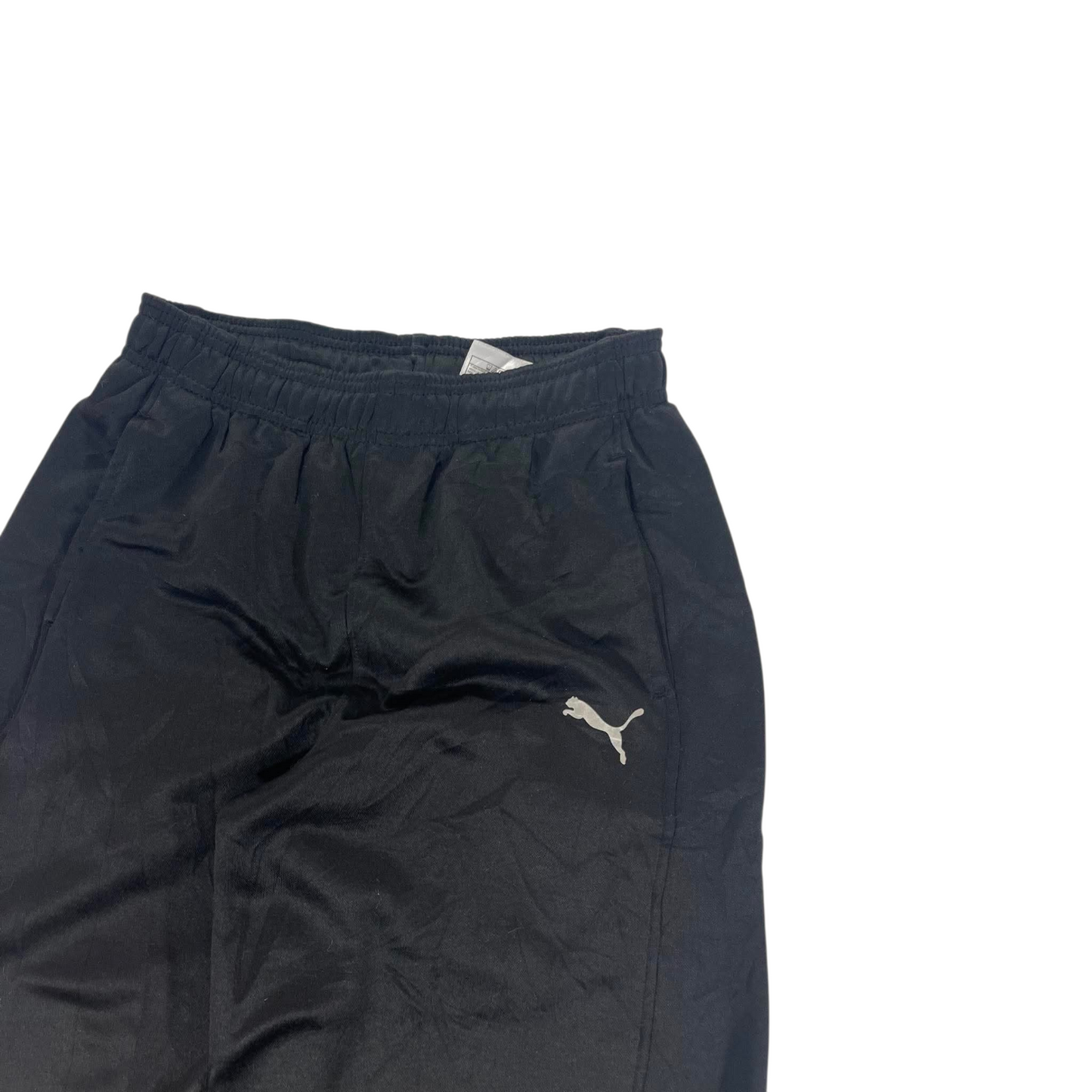 PUMA BLACK BAGGY TRACK PANTS (L)