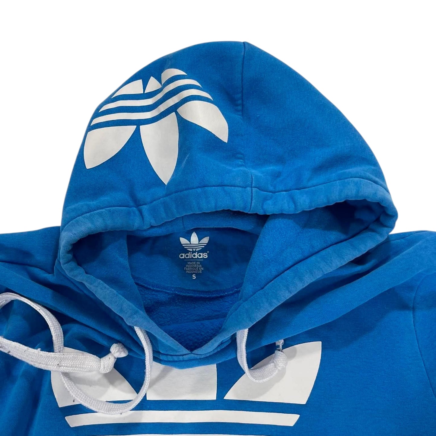 CLASSIC BIG LOGO ADIDAS BLUE HOODIE (M)