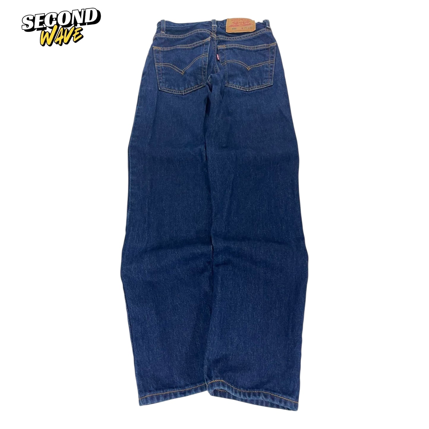 LEVI'S 594 BLUE DENIM JEANS (27)