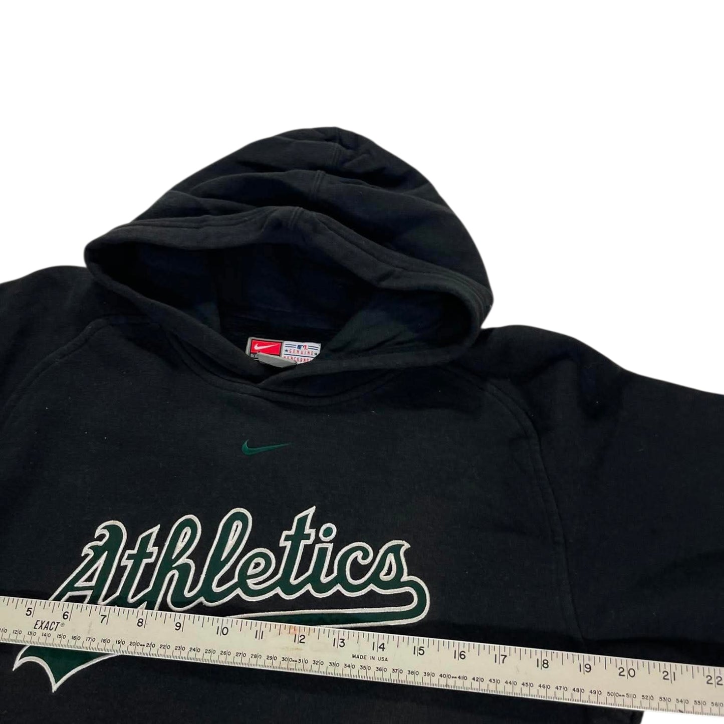 VINTAGE NIKE BLACK OAKLAND ATHLETICS HOODIE (M)