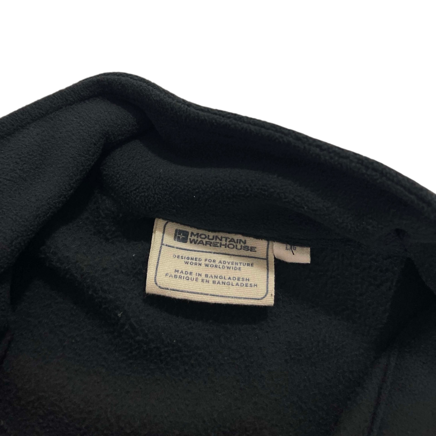 MOUNTAIN WAREHOUSE BLACK FLEECE QUARTER ZIP (L)