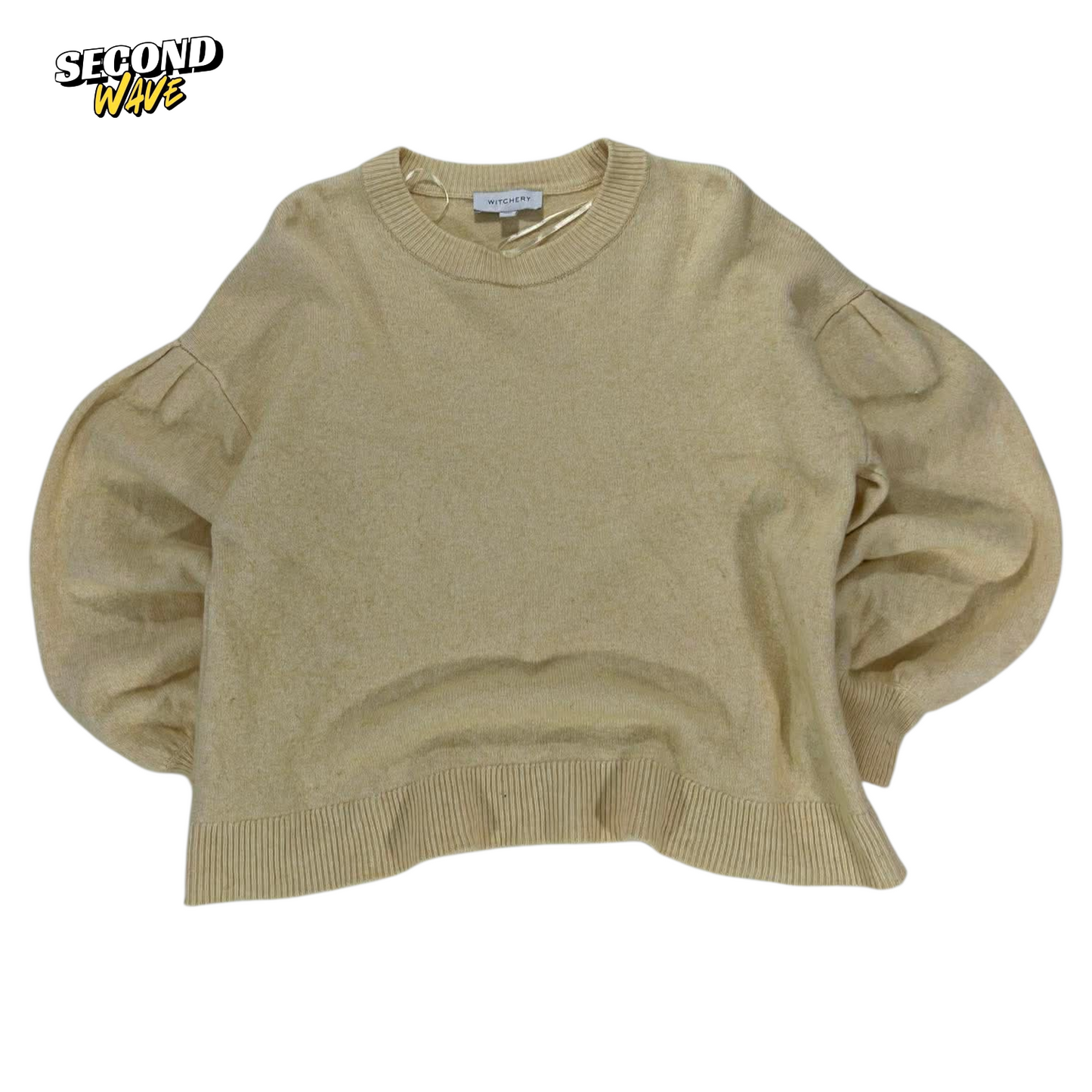 WITCHERY CREAM SWEATER (M)