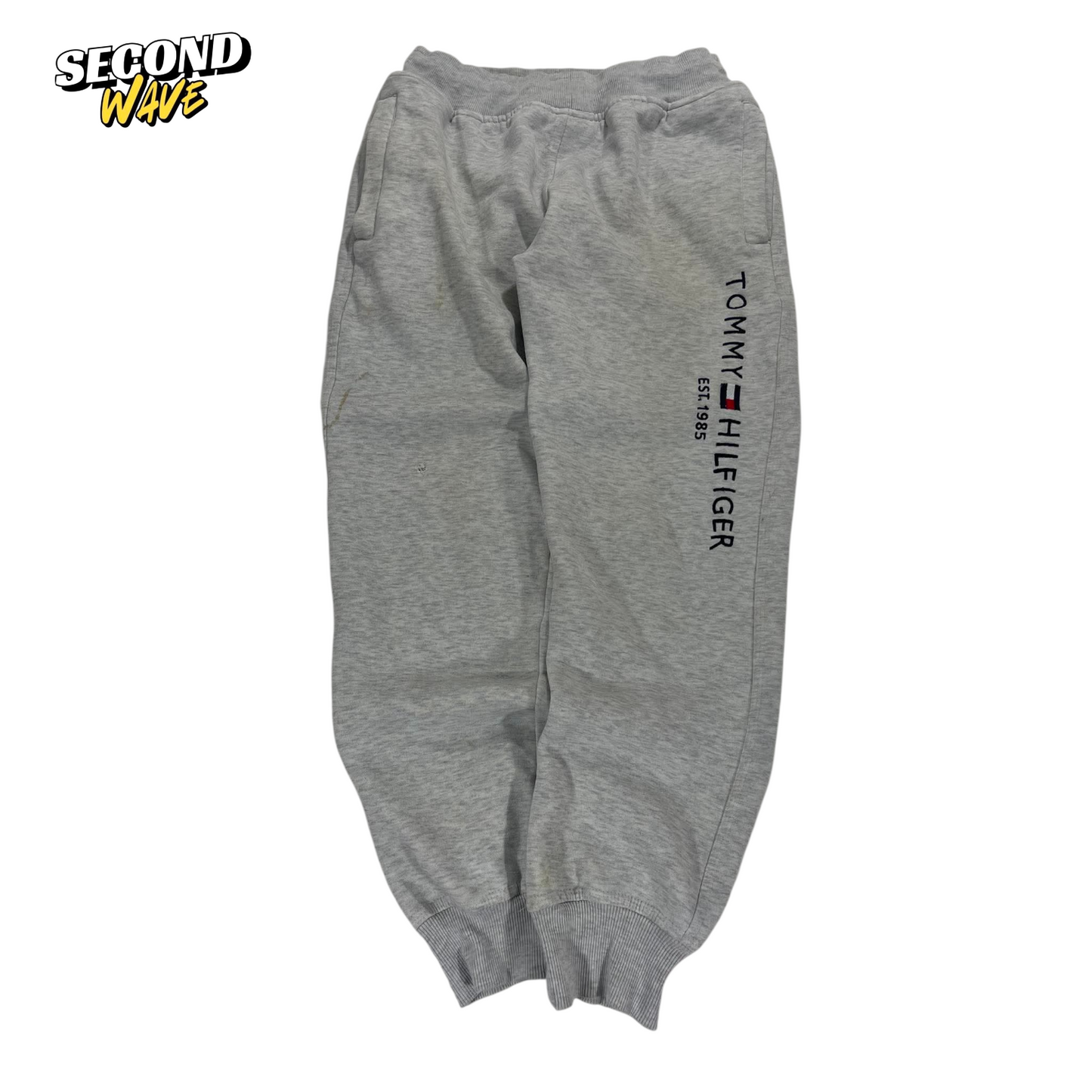 TRASHED TOMMY HILFIGER GREY SWEATPANTS (S)