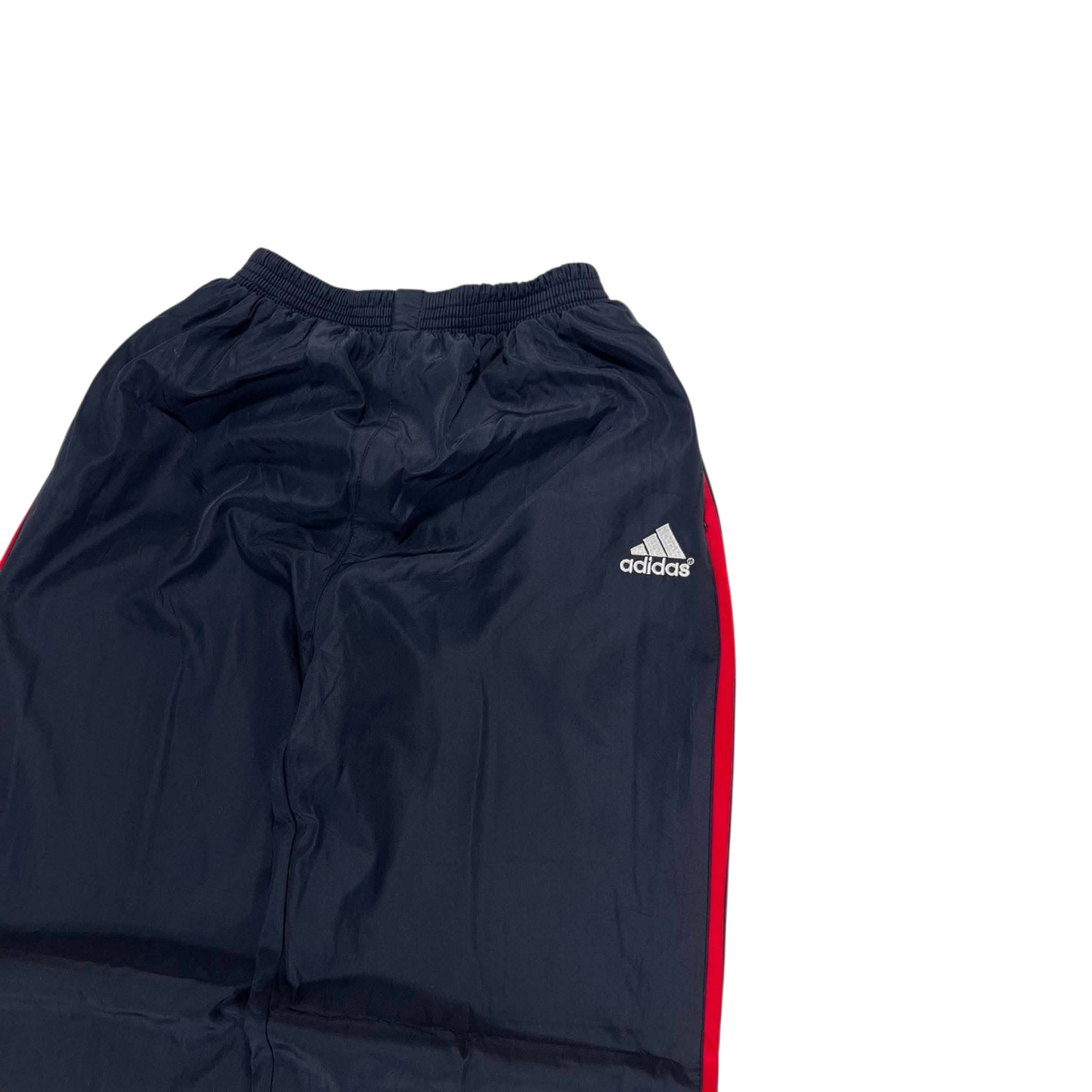 VINTAGE ADIDAS TRACK PANTS WITH RED STRIPES (S)