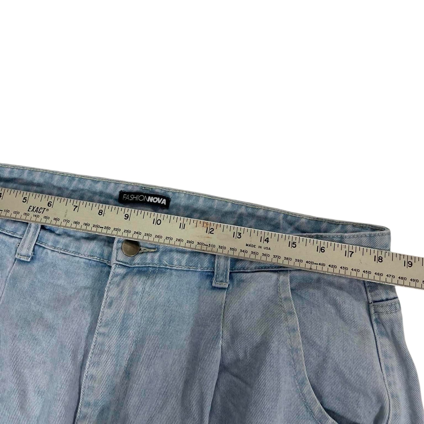 FASHION NOVA BLUE DENIM JEANS (38)