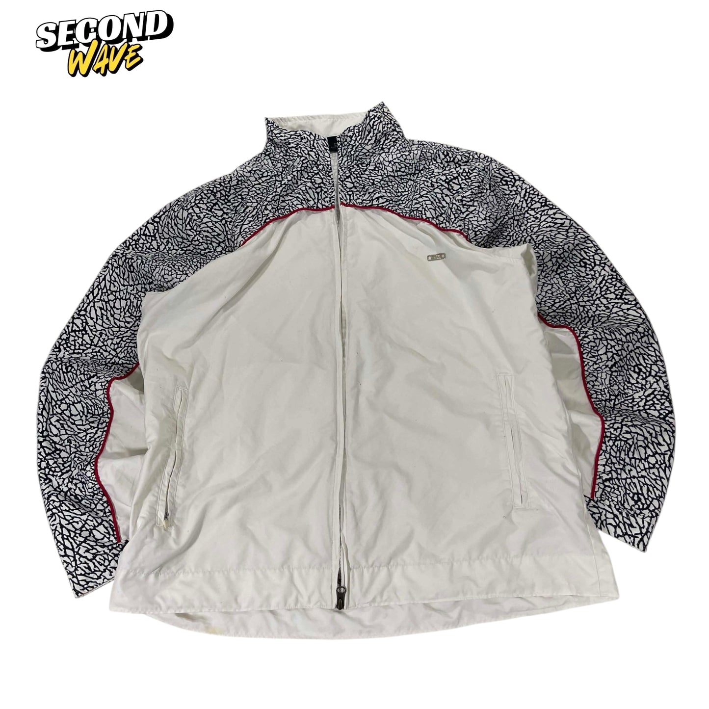 JORDAN WHITE & BLACK CEMENT WINDBREAKER (XL)