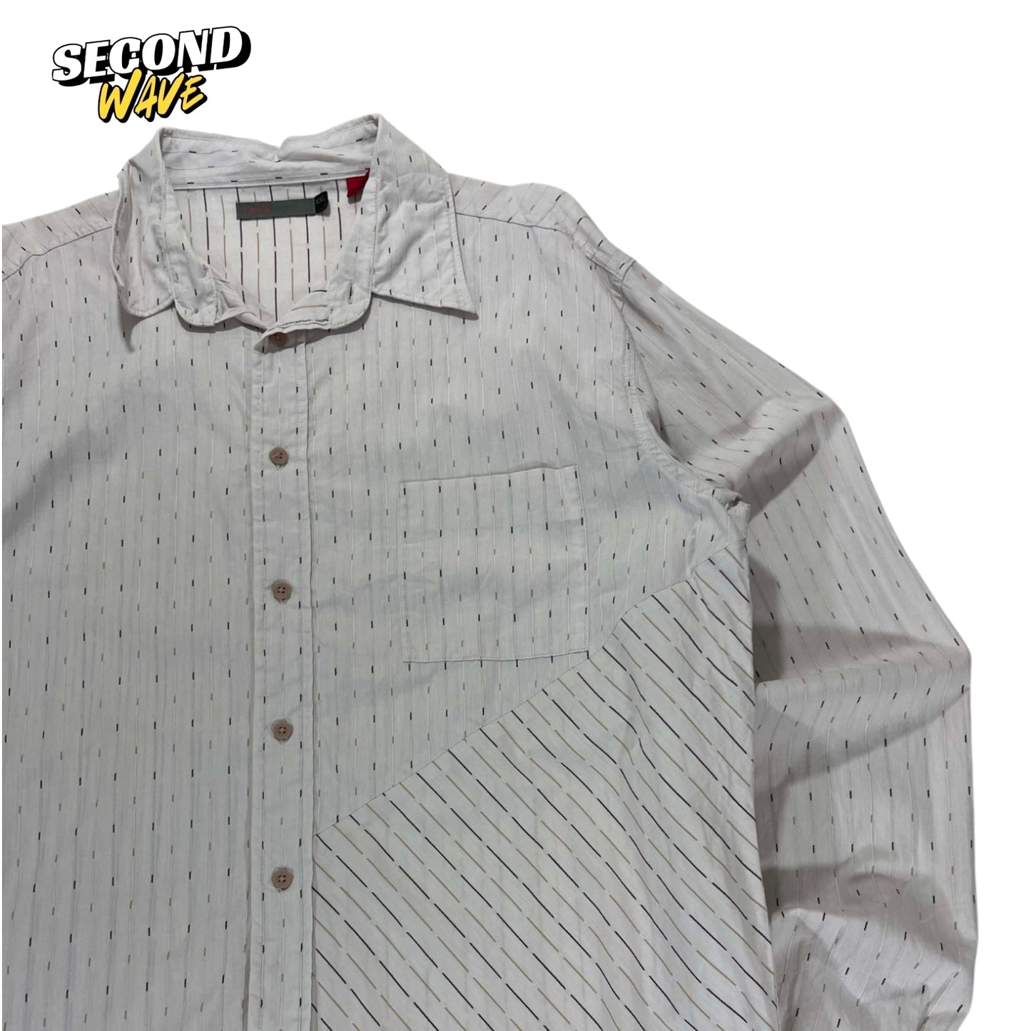 VINTAGE LEVI'S WHITE BUTTON UP SHIRT (XXL)