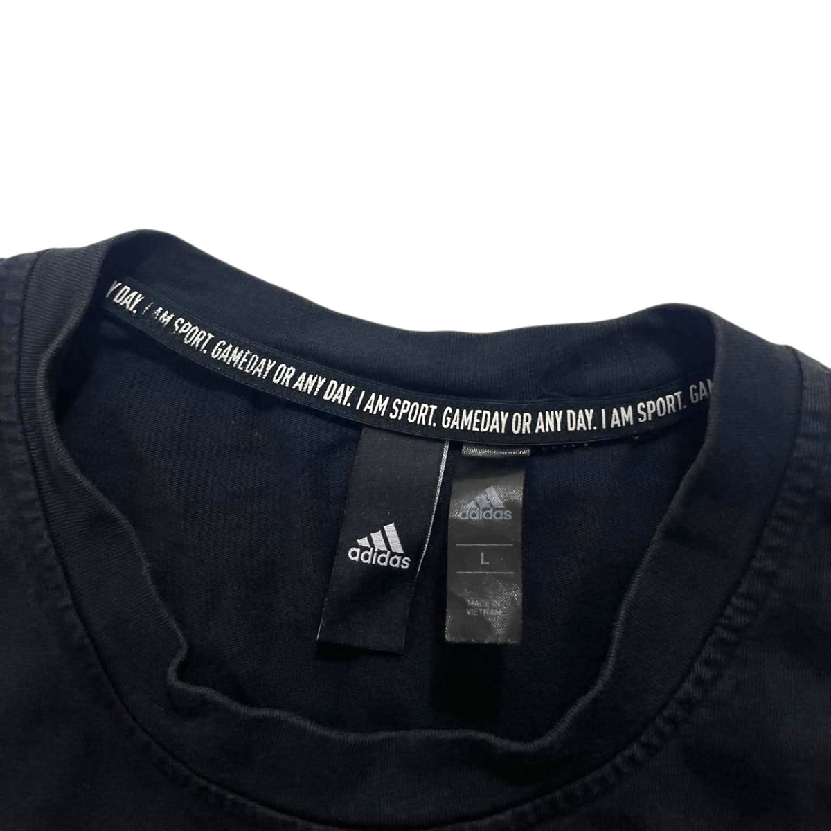 ADIDAS LONG BLACK T-SHIRT (L)