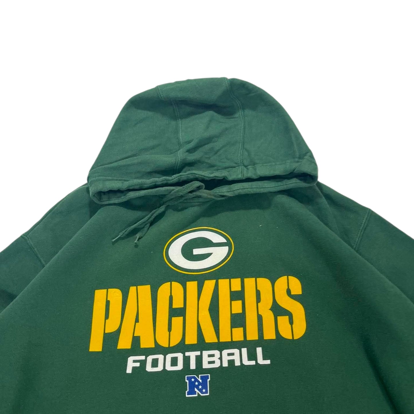 NFL GREEN BAY PACKERS GREEN HOODIE (L-XL)