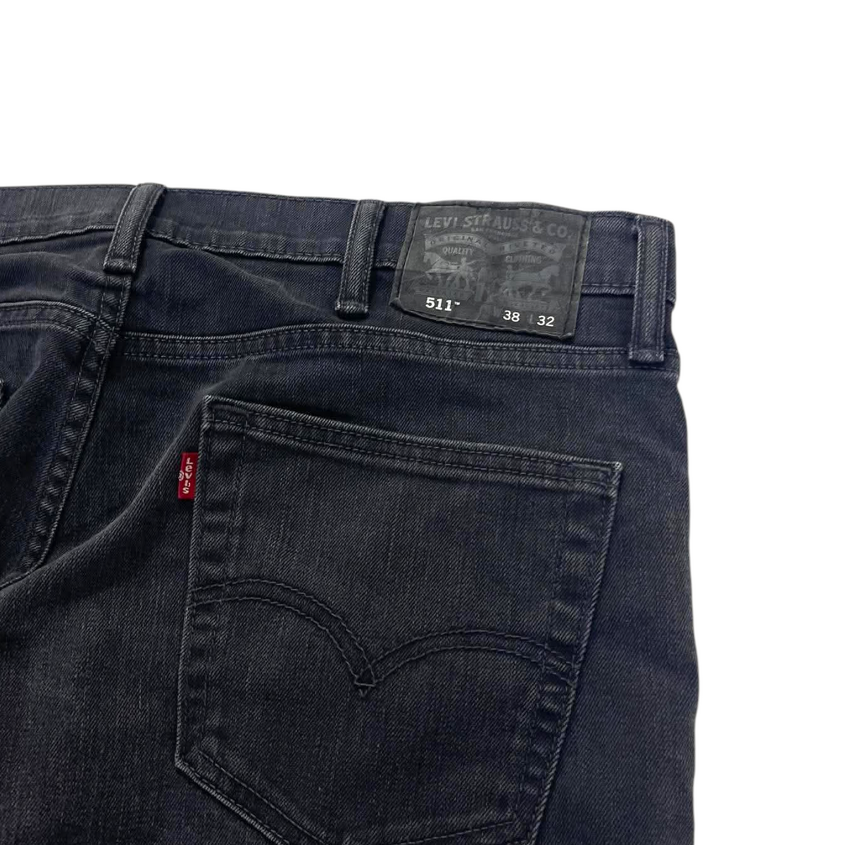 LEVI'S 511 BLACK JEANS (38)