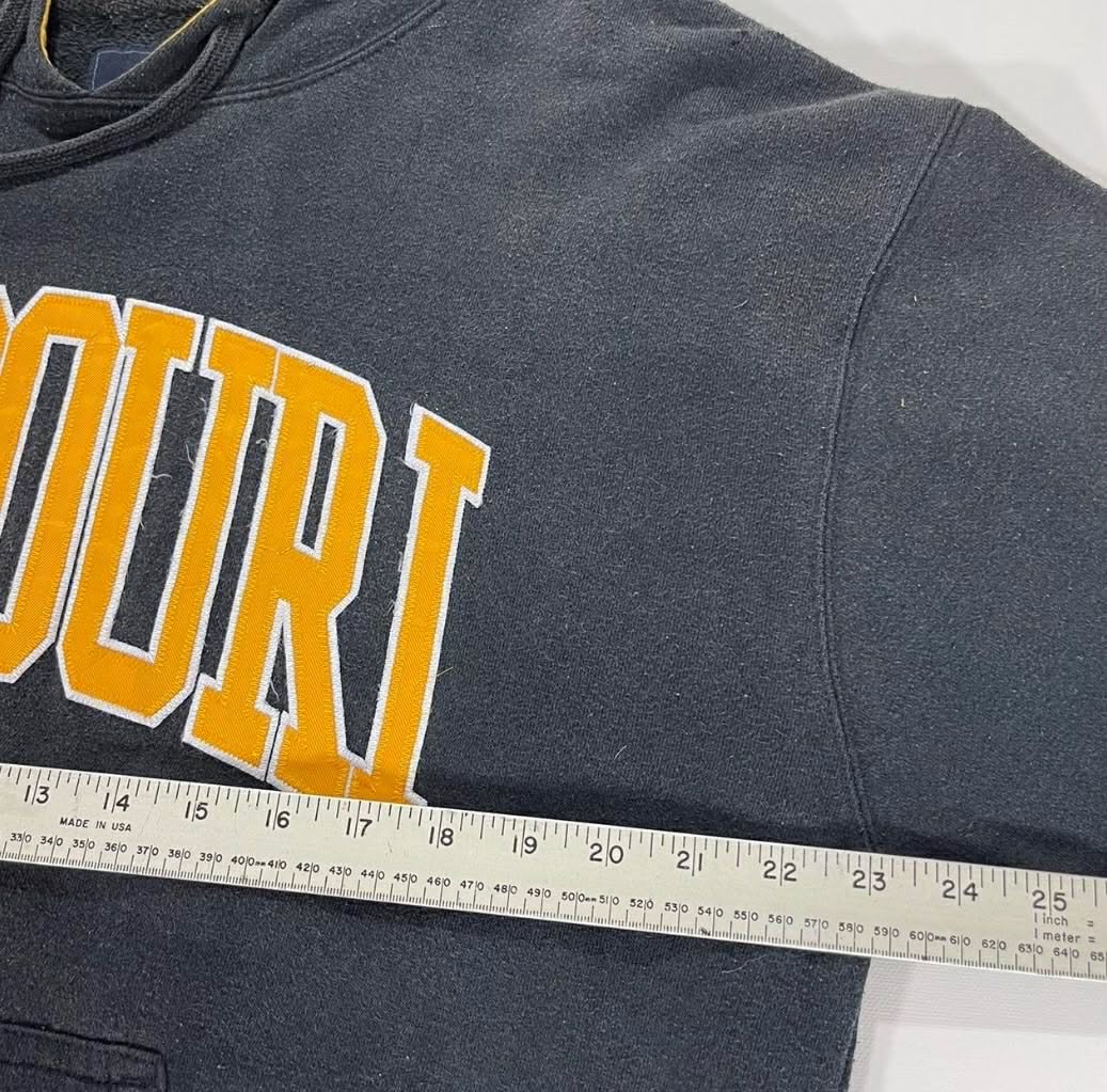 VINTAGE MISSOURI TIGERS BLACK HOODIE (L)