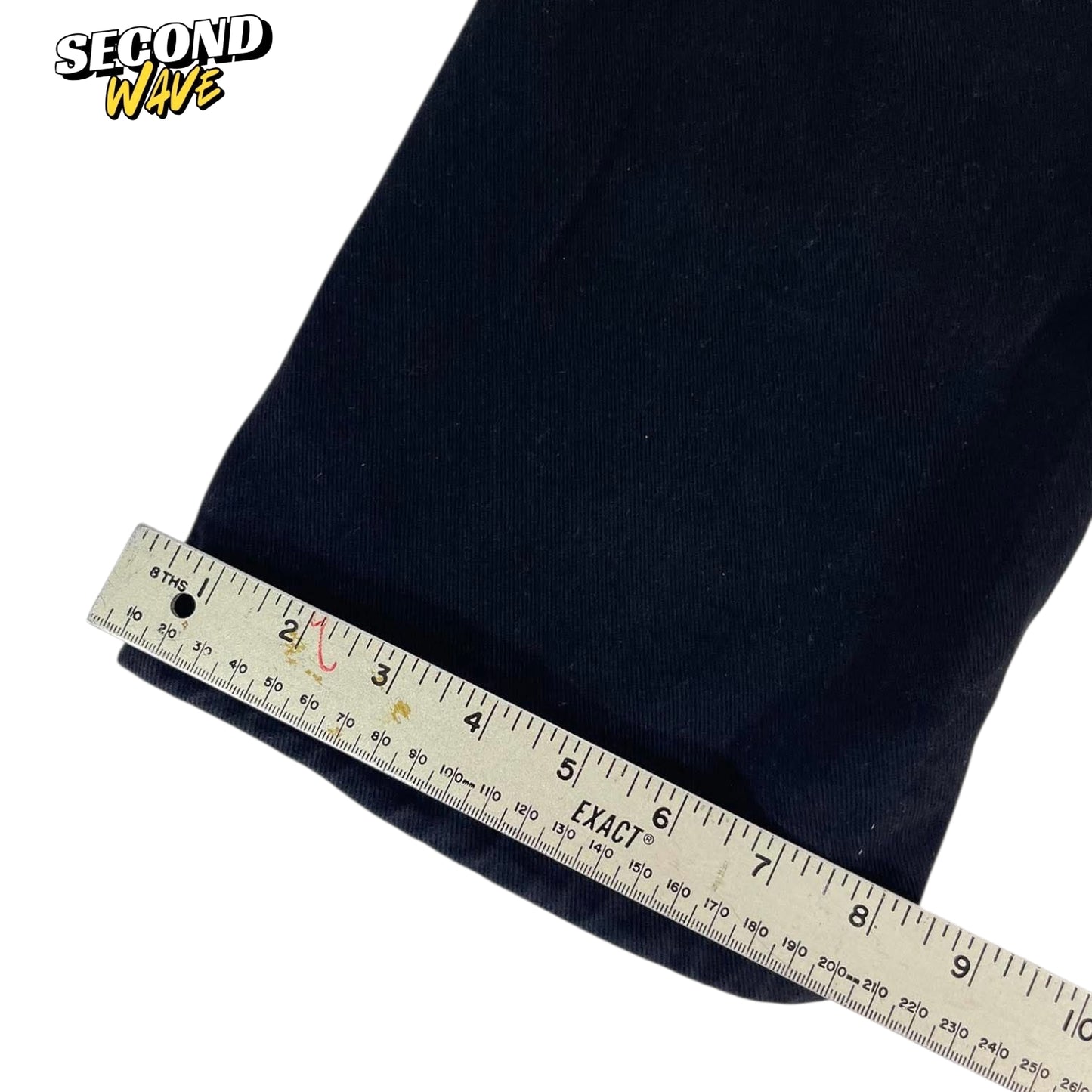 VINTAGE STRONG MAN 100% COTTON ON BLACK BAGGY WIDE LEG (32)