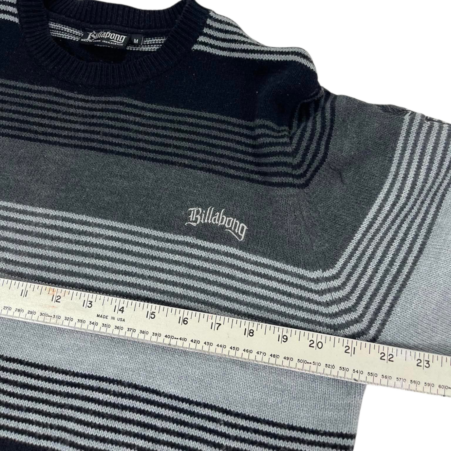 Y2K BILLABONG STRIPED SWEATER (M)