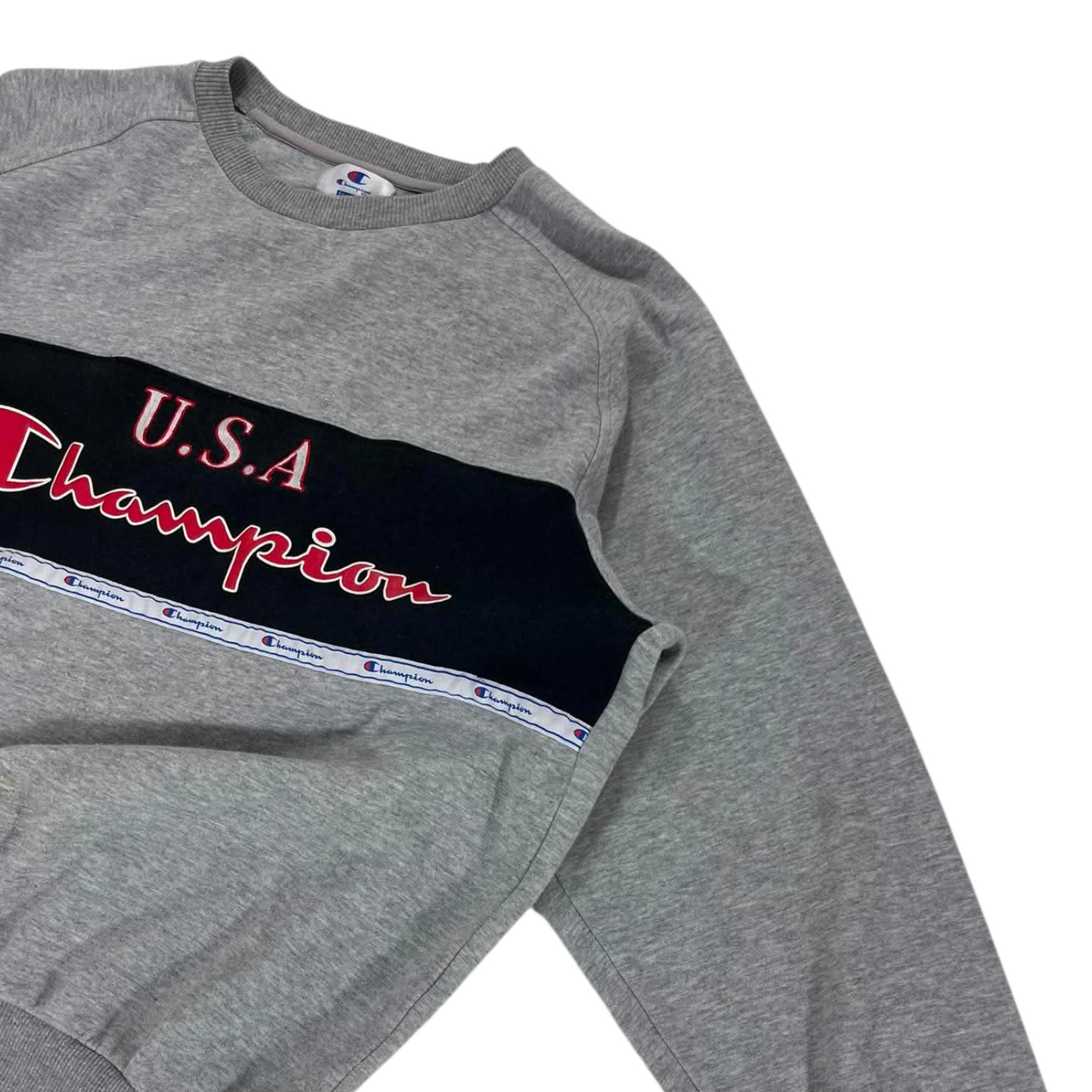 CHAMPION GREY CREWNECK SWEATSHIRT (M)