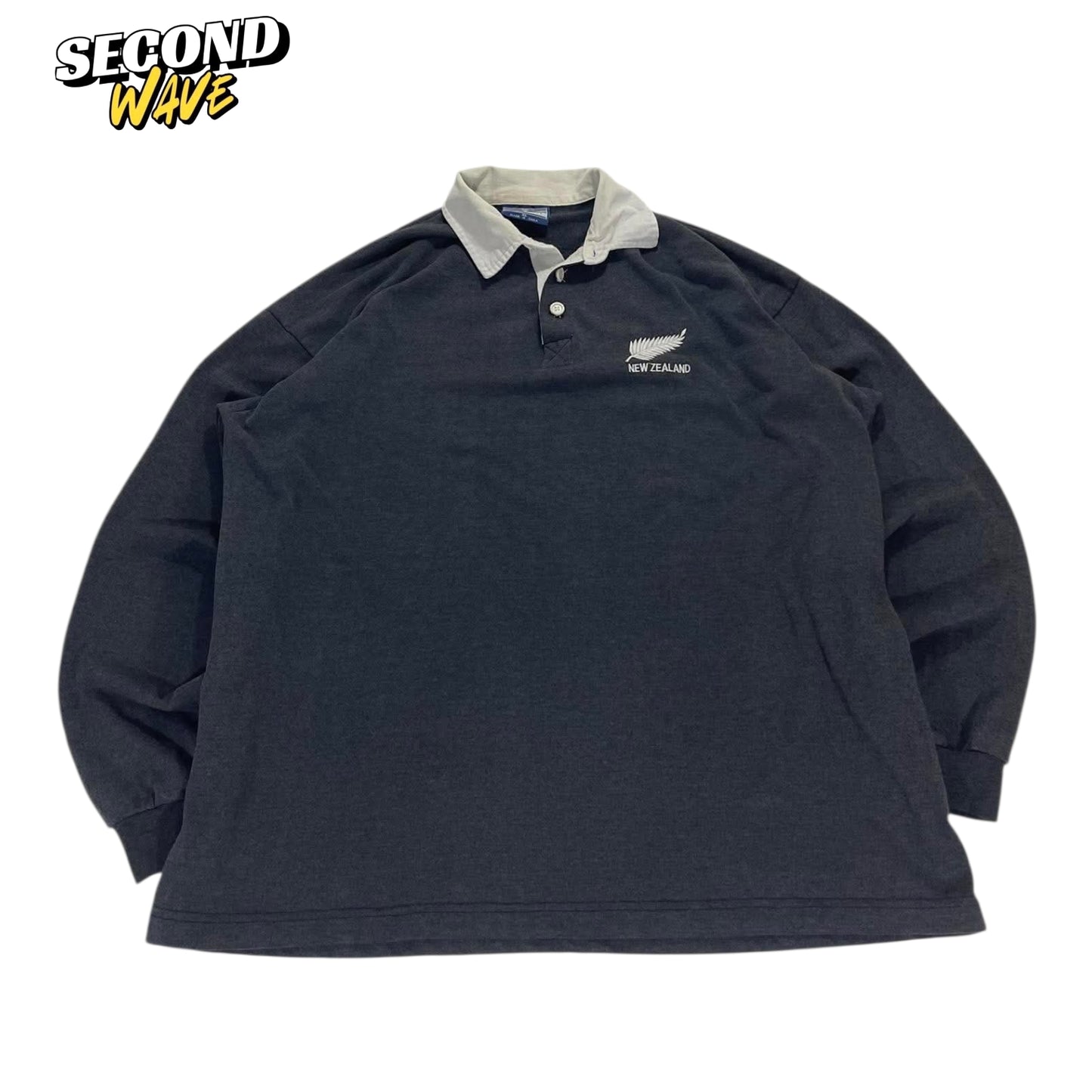 VINTAGE FADED WEST COAST CLOTHING NEW ZEALAND RUGBY SHIRT (XL)