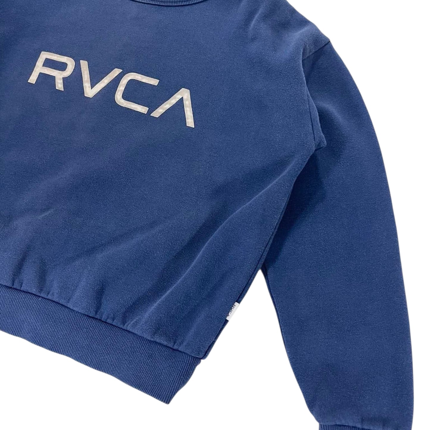 NAVY BLUE RVCA CREWNECK (S-M)