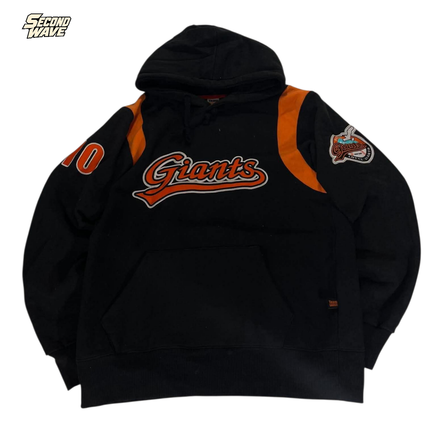 VINTAGE EMBROIDERED SAN FRANCISCO GIANTS MLB HOODIE (M)