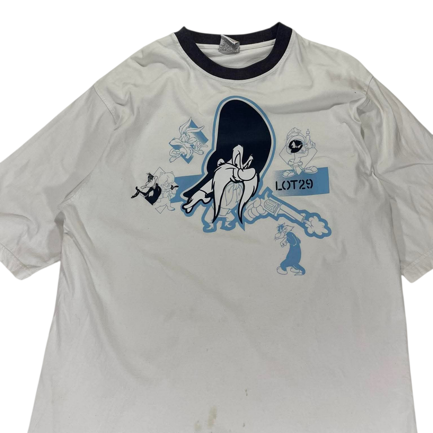 Y2K LOONEY TUNES BUGS BUNNY WHITE TEE (M-L)