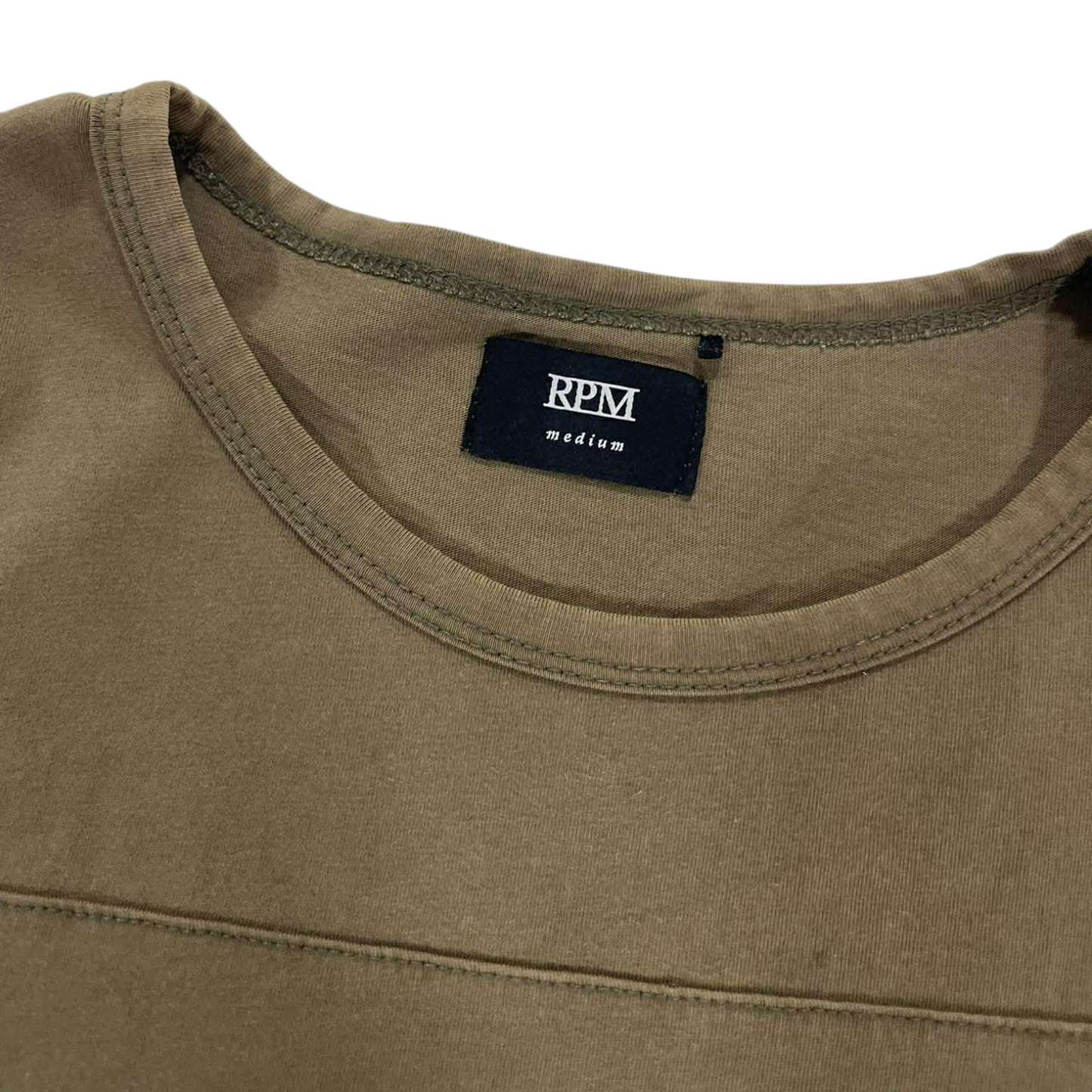 RPM MFG KHAKI COTTON T-SHIRT (M)