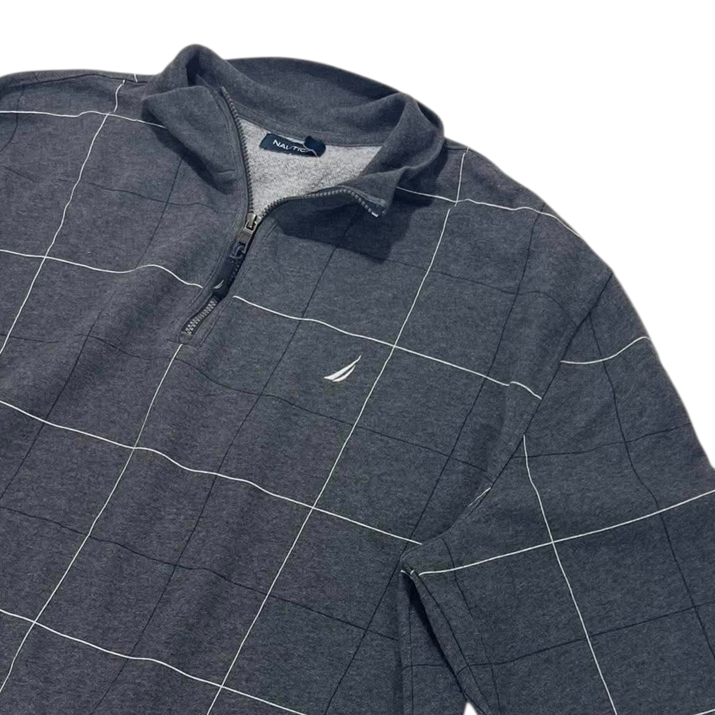 NAUTICA BLUE QUARTER ZIP SWEATSHIRT (XXL)