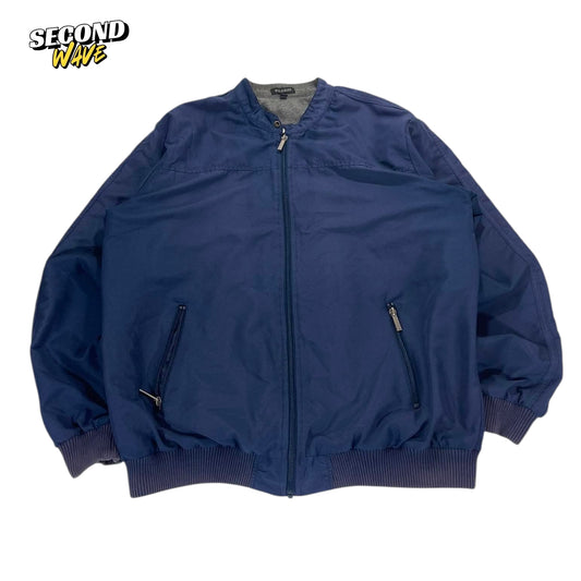 VINTAGE PILGRIM NAVY BLUE BOMBER JACKET (XL)