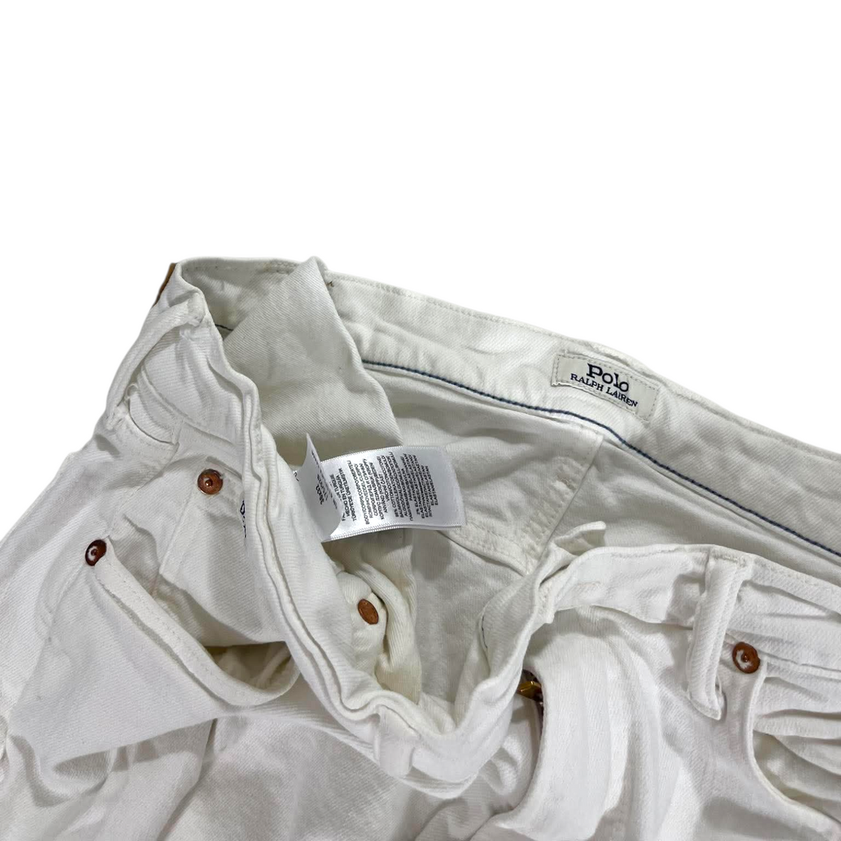 POLO RALPH LAUREN WHITE JEANS (34)