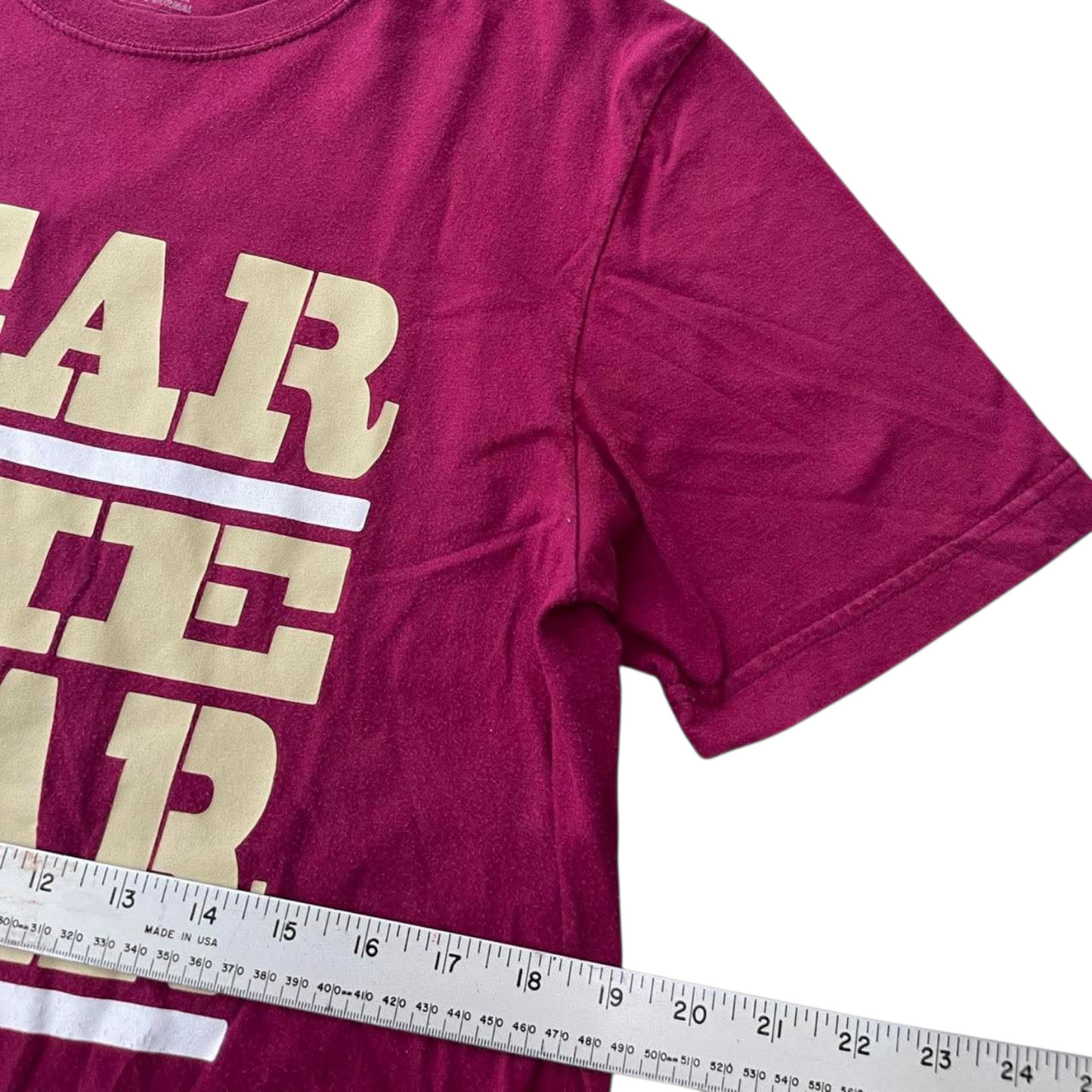 NIKE FLORIDA STATE UNIVERSITY BURGUNDY FEAR THE SPEART-SHIRT (M)