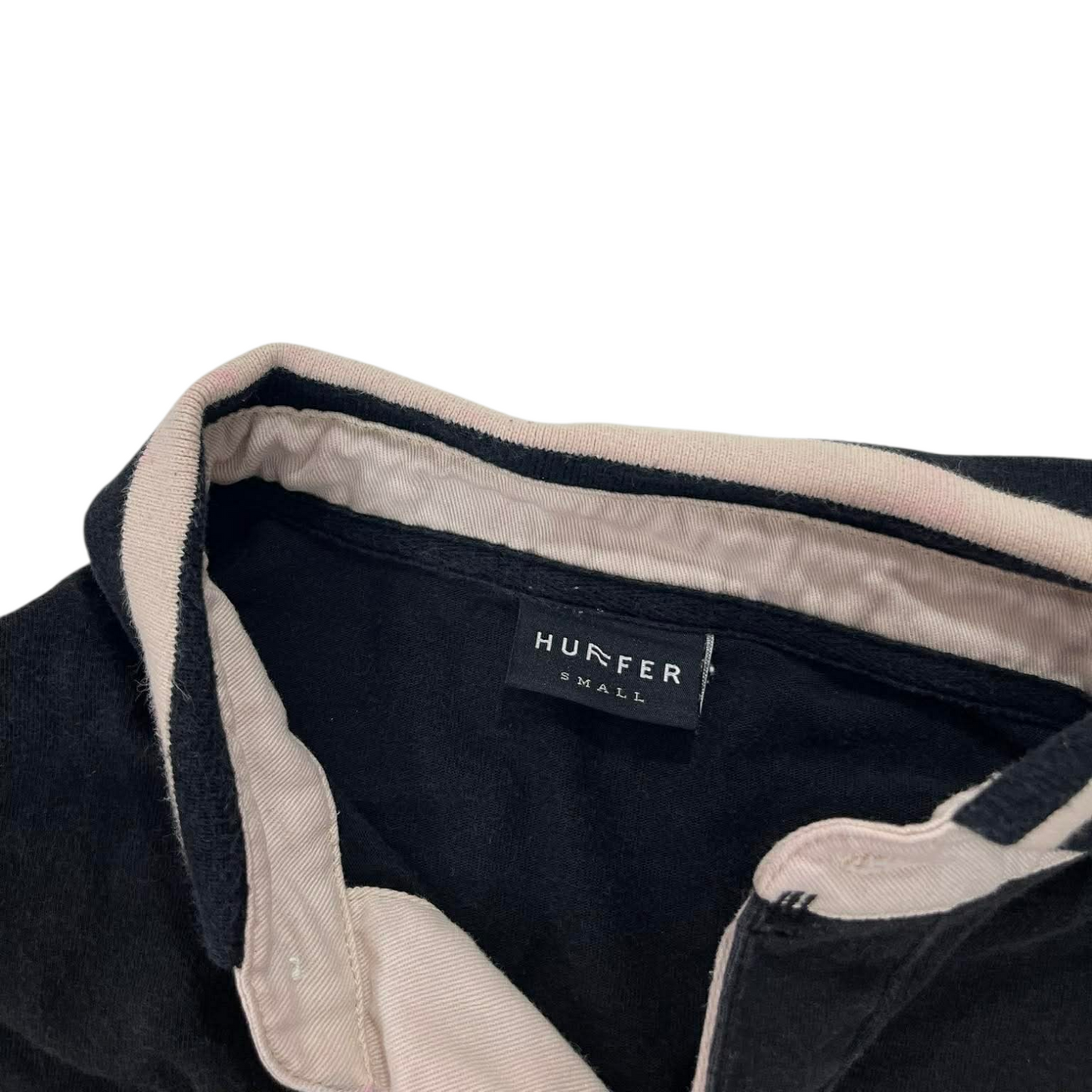 HUFFER RUGBY LONG SLEEVE POLO SHIRT (S-M)