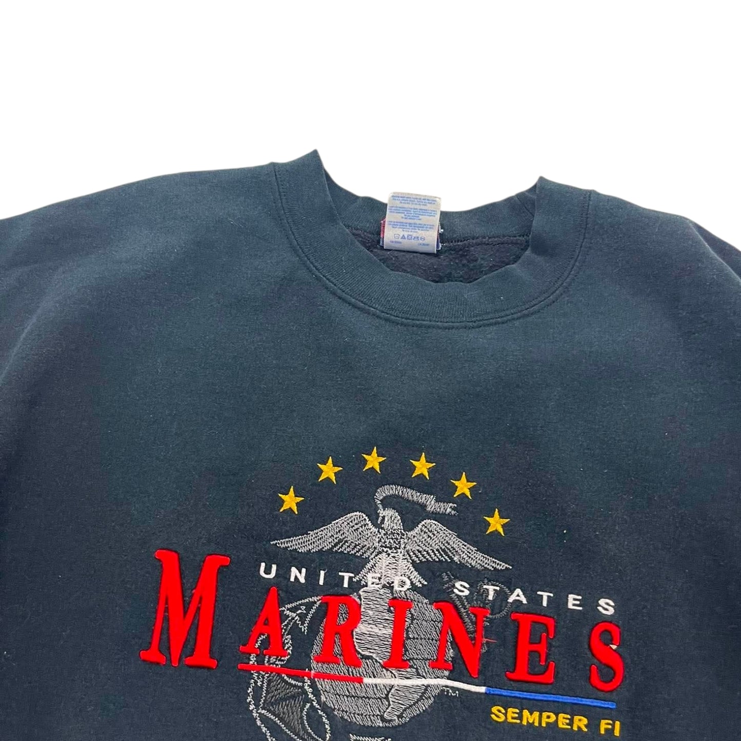 90S MARINES BLACK CREWNECK (XL)