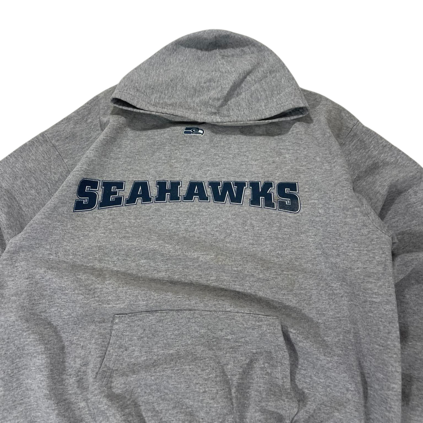 VINTAGE GREY SEATTLE SEAHAWKS HOODIE (M)