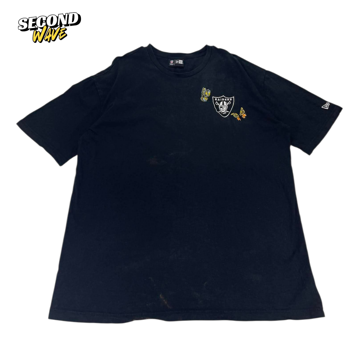 OAKLAND RAIDERS BLACK COTTON T-SHIRT(L)