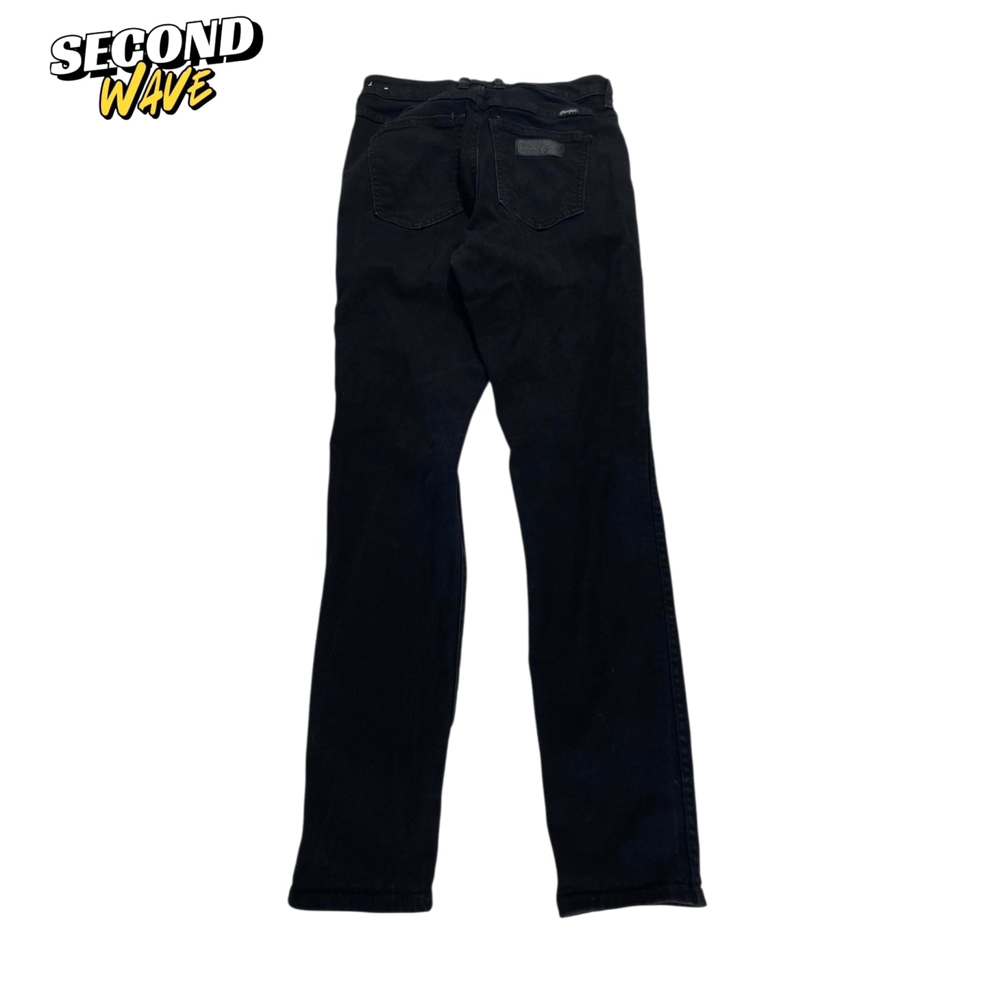 WRANGLER MID RISE BLACK JEANS (UK10)