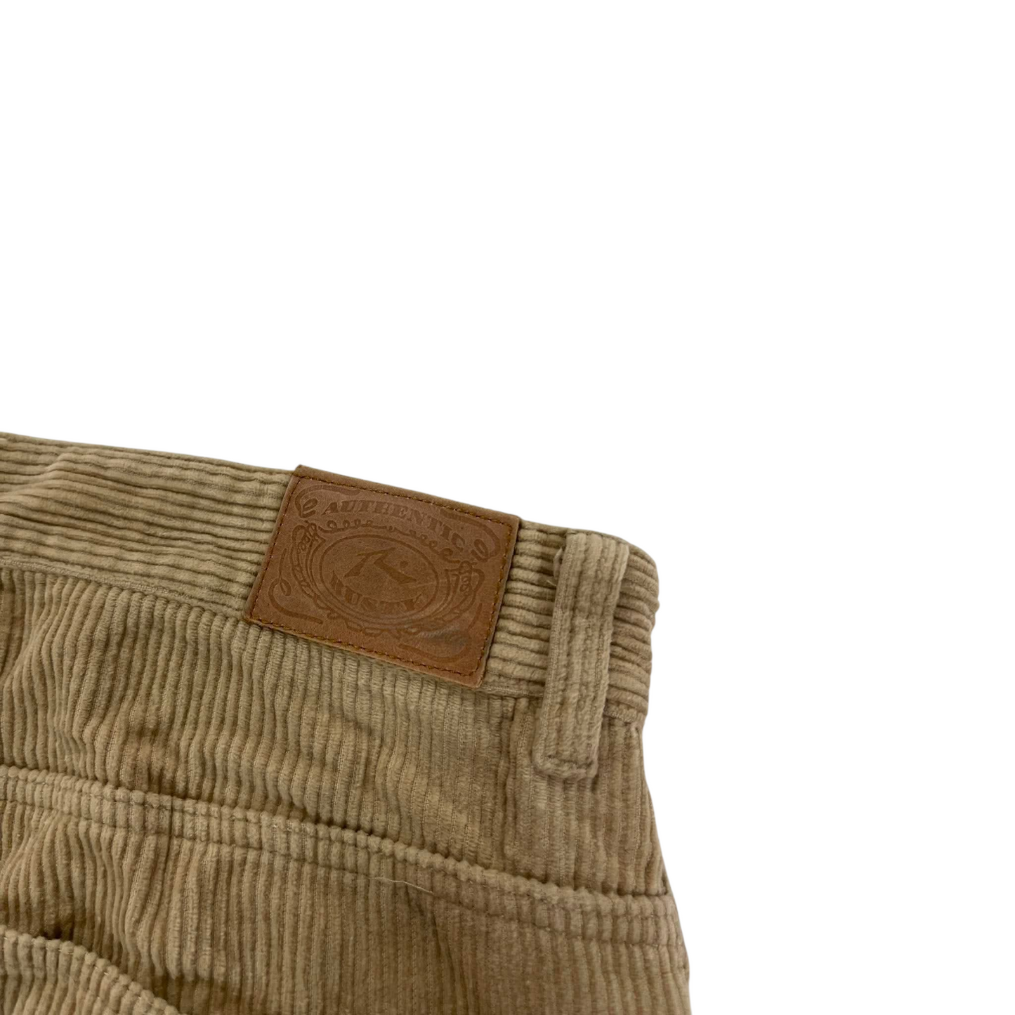 VINTAGE RUSTY BROWN CORDUROY BAGGY TROUSERS (36)