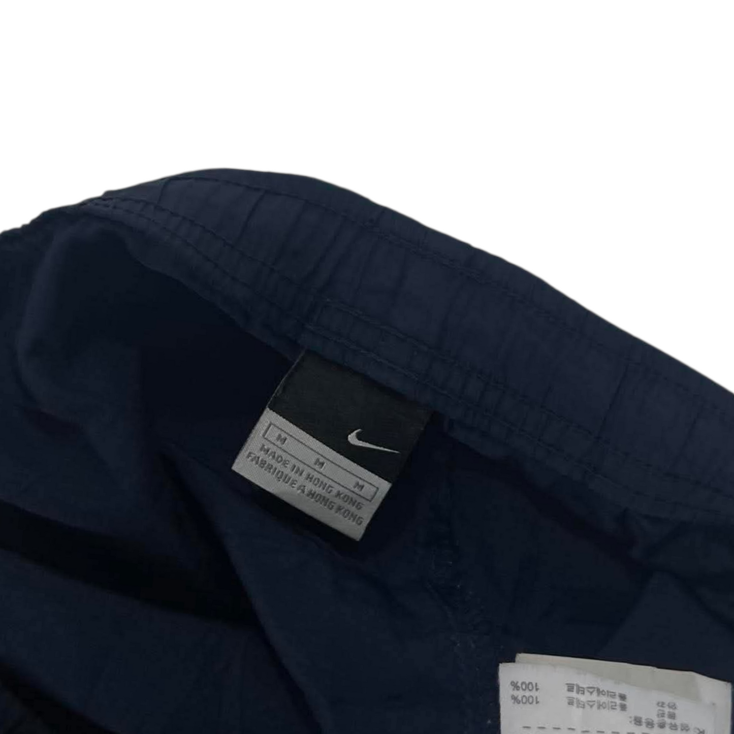 Y2K NIKE NAVY TRACK PANTS ⁶ (M)