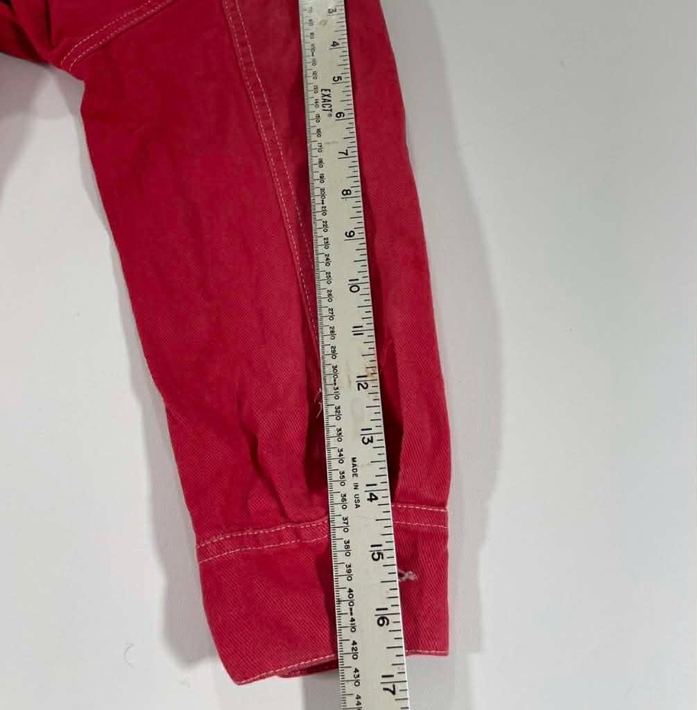 RED DENIM VINTAGE CHEERIOS RACING JACKET (M)