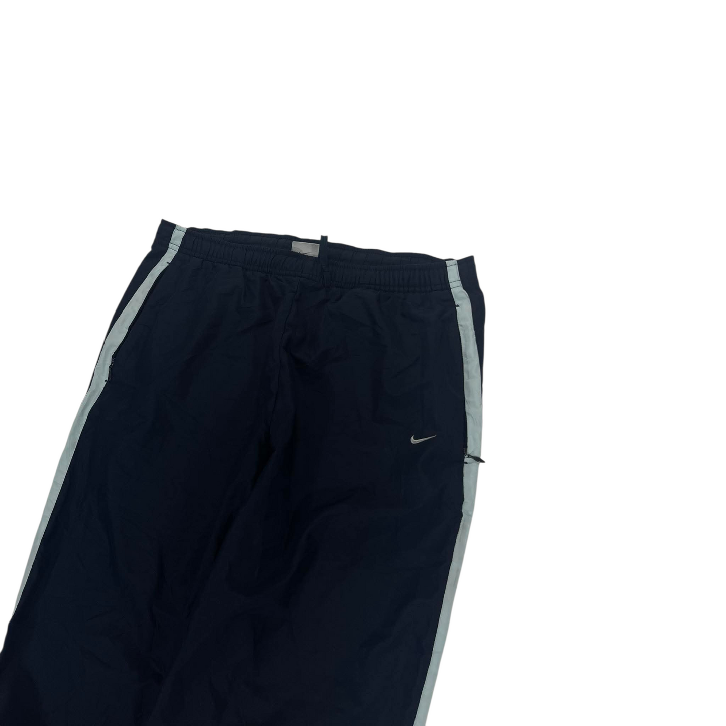 Y2K NIKE NAVY TRACK PANTS ⁶ (M)