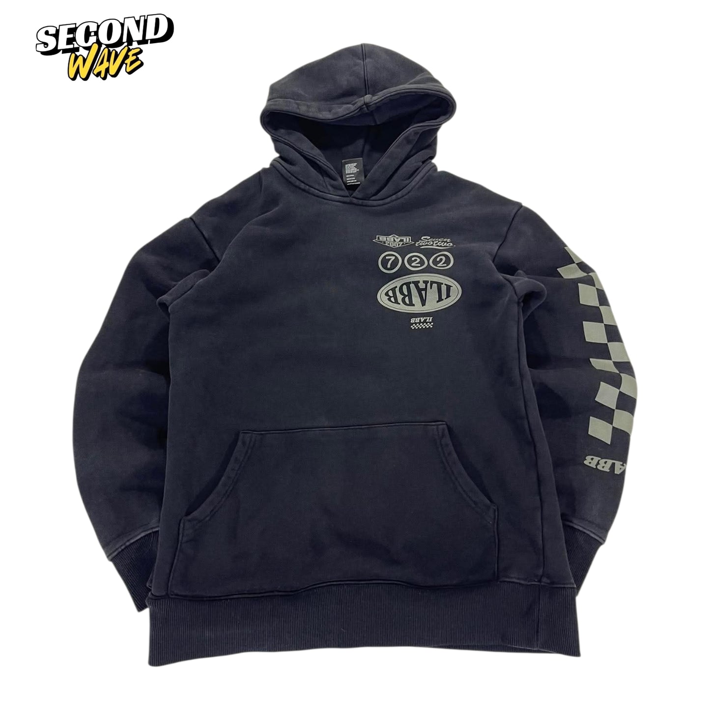 ILABB FADED BLACK HOODIE (XS)