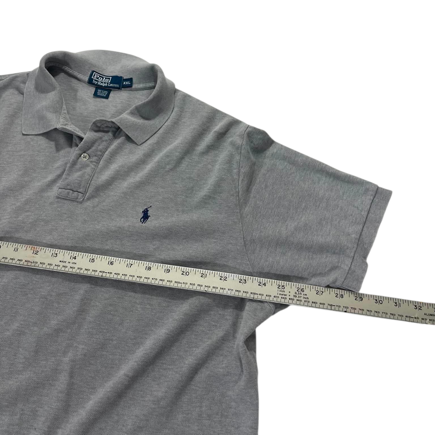 POLO RALPH LAUREN GRAY POLO SHIRT (XXL)