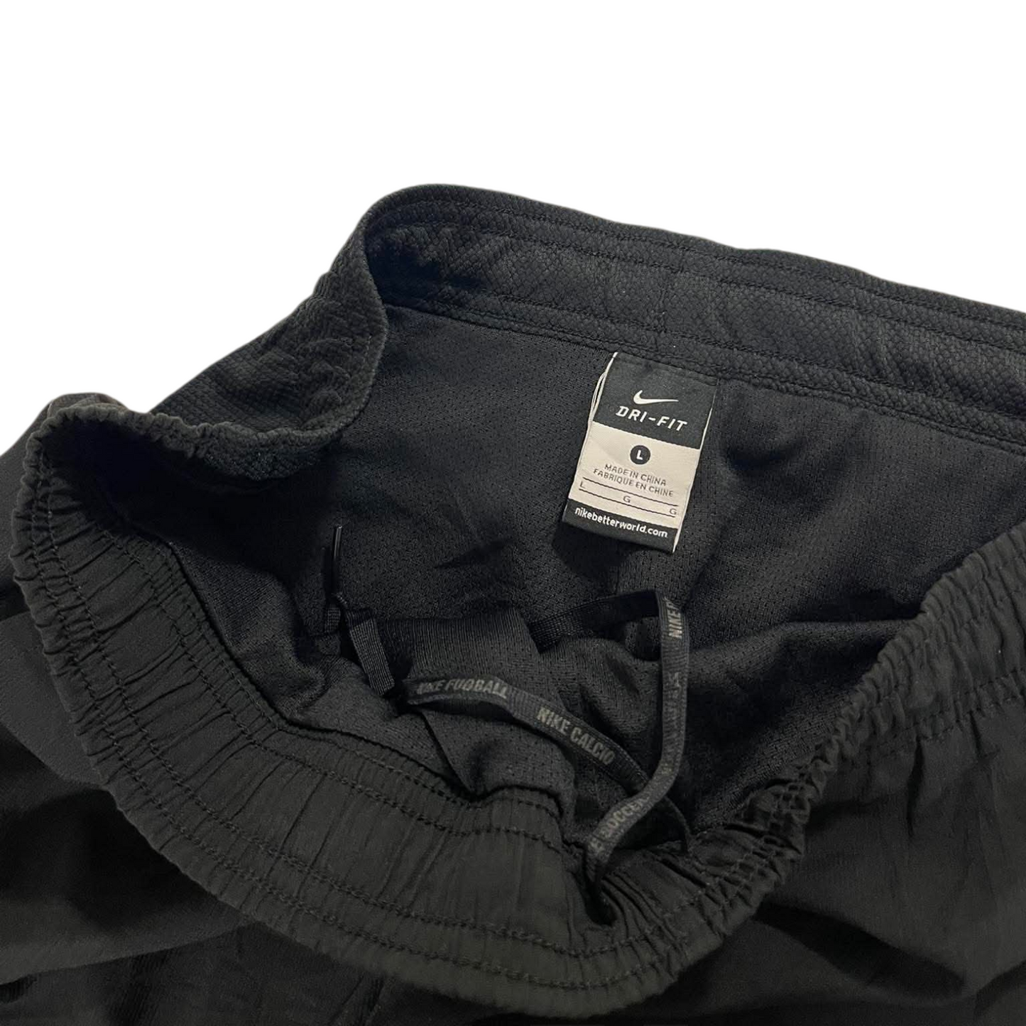 NIKE DRI-FIT BLACK TRACK PANTS (L) ⁷