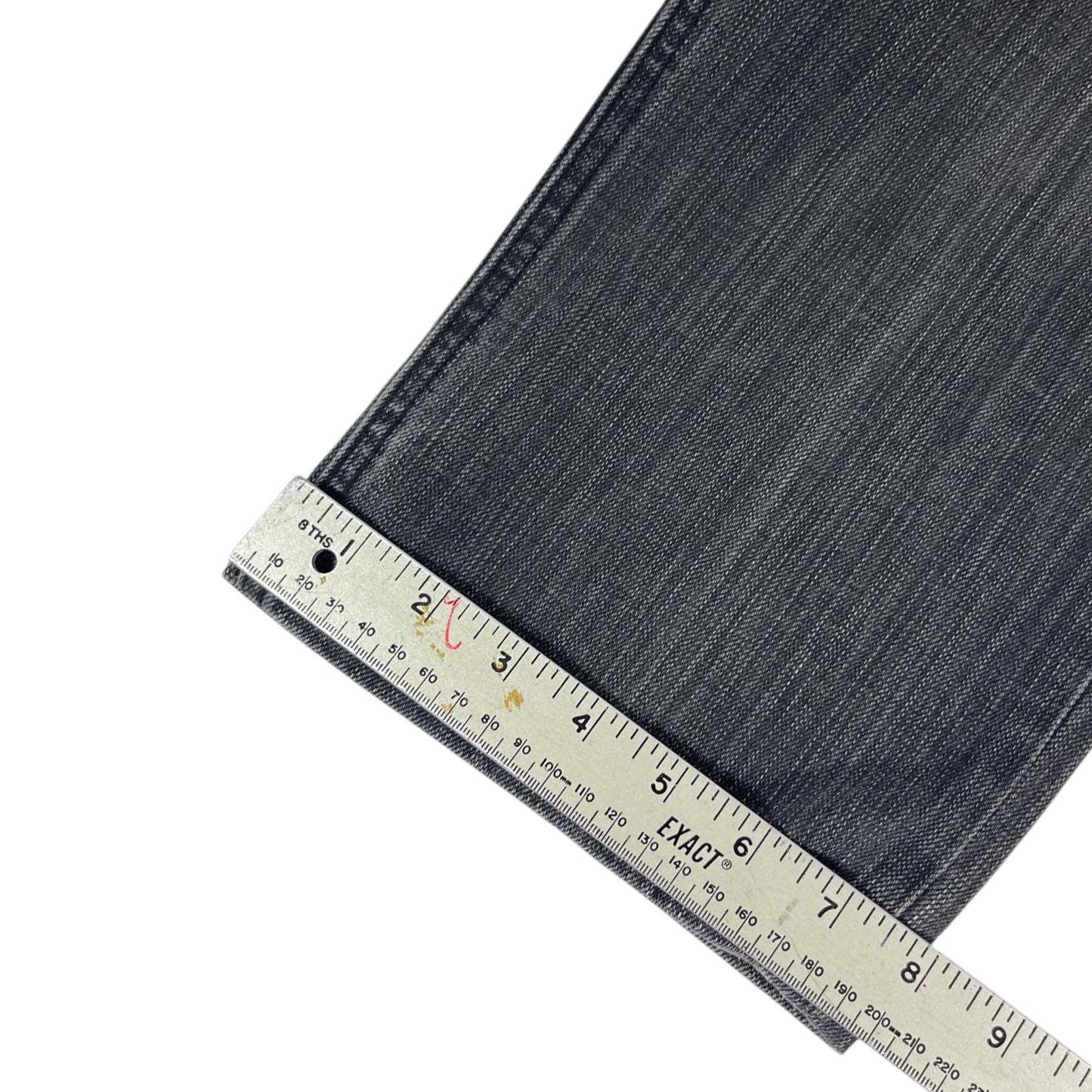 VINTAGE CHISEL GREY STRAIGHT LEG JEANS (34)