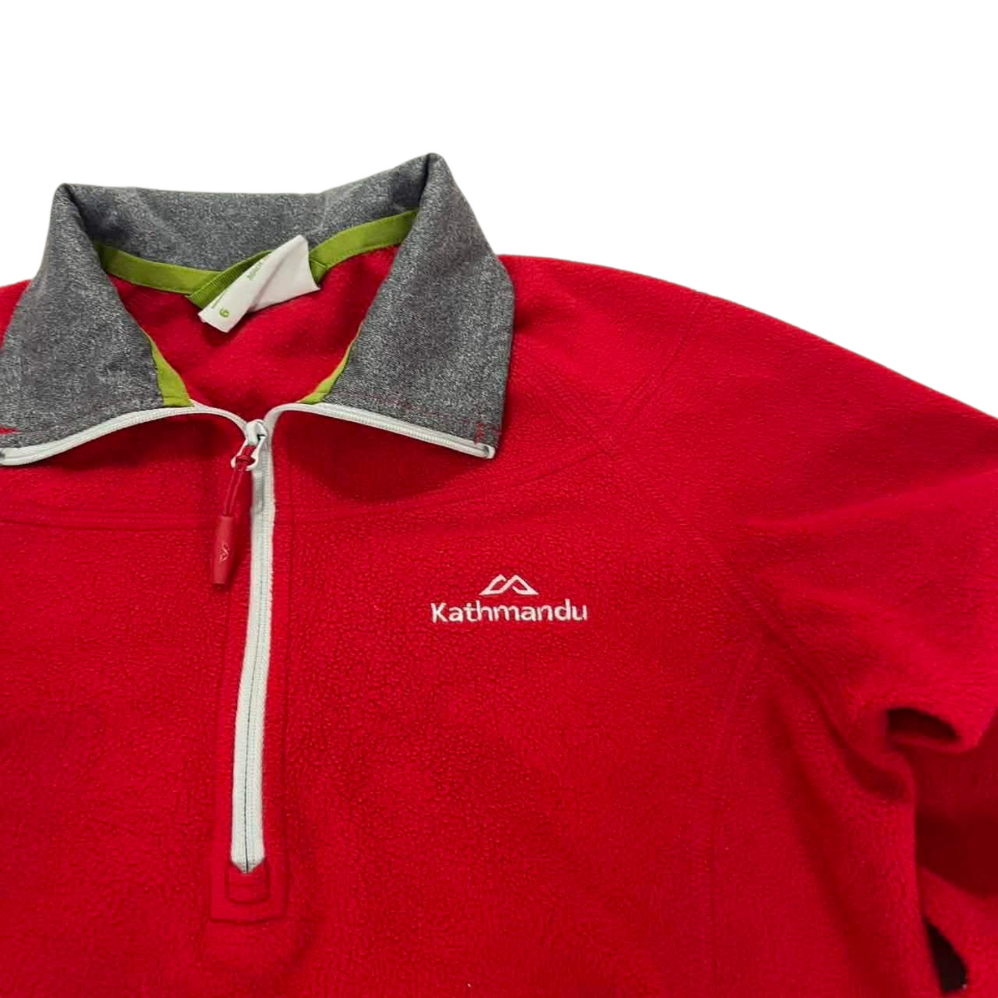 KATHMANDU RED FLEECE QUARTER ZIP SWEATSHIRT (6)