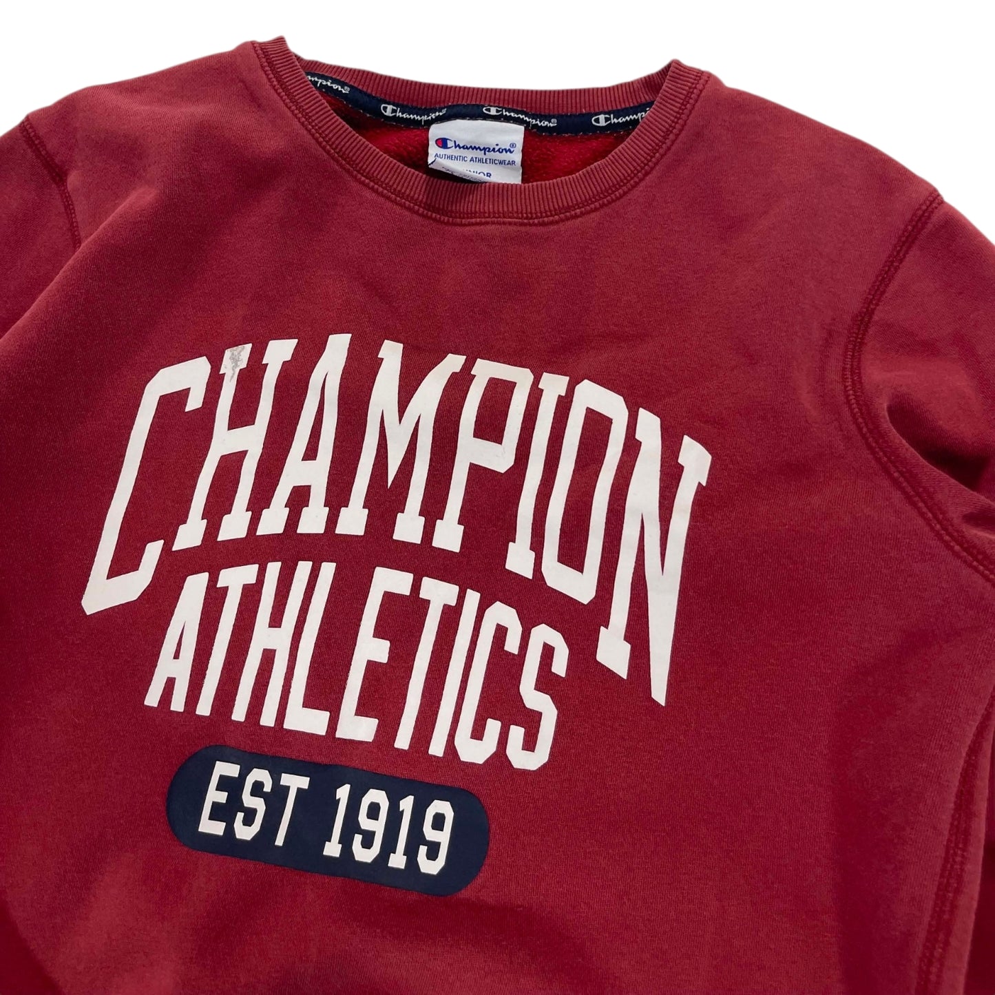 CHAMPION RED CREWNECK (Junior 12 YEARS)