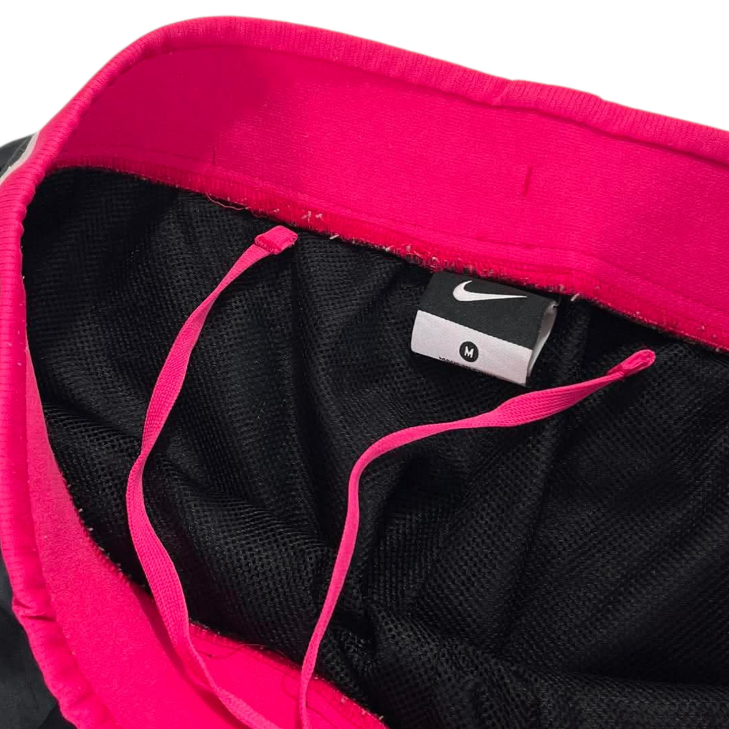Y2K NIKE BLACK/PINK TRACK PANTS (M-L) ⁵