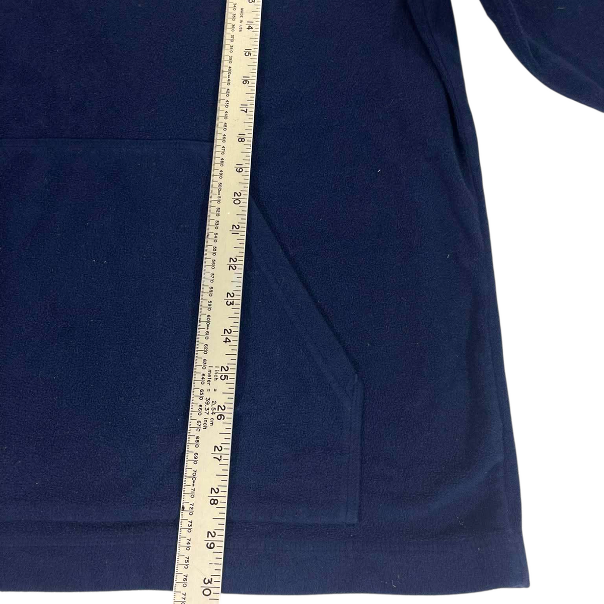 VINTAGE NIKE NAVY BLUE FLEECE HOODIE (L)