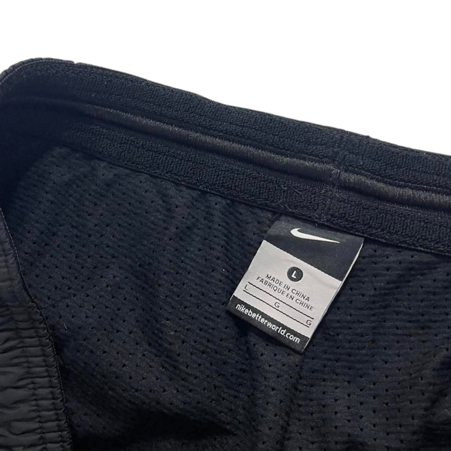 NIKE BLACK TRACK PANTS (L)