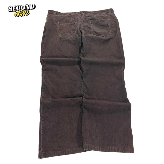 VINTAGE SOUTHCAPE BROWN CORDUROY TROUSERS (40)
