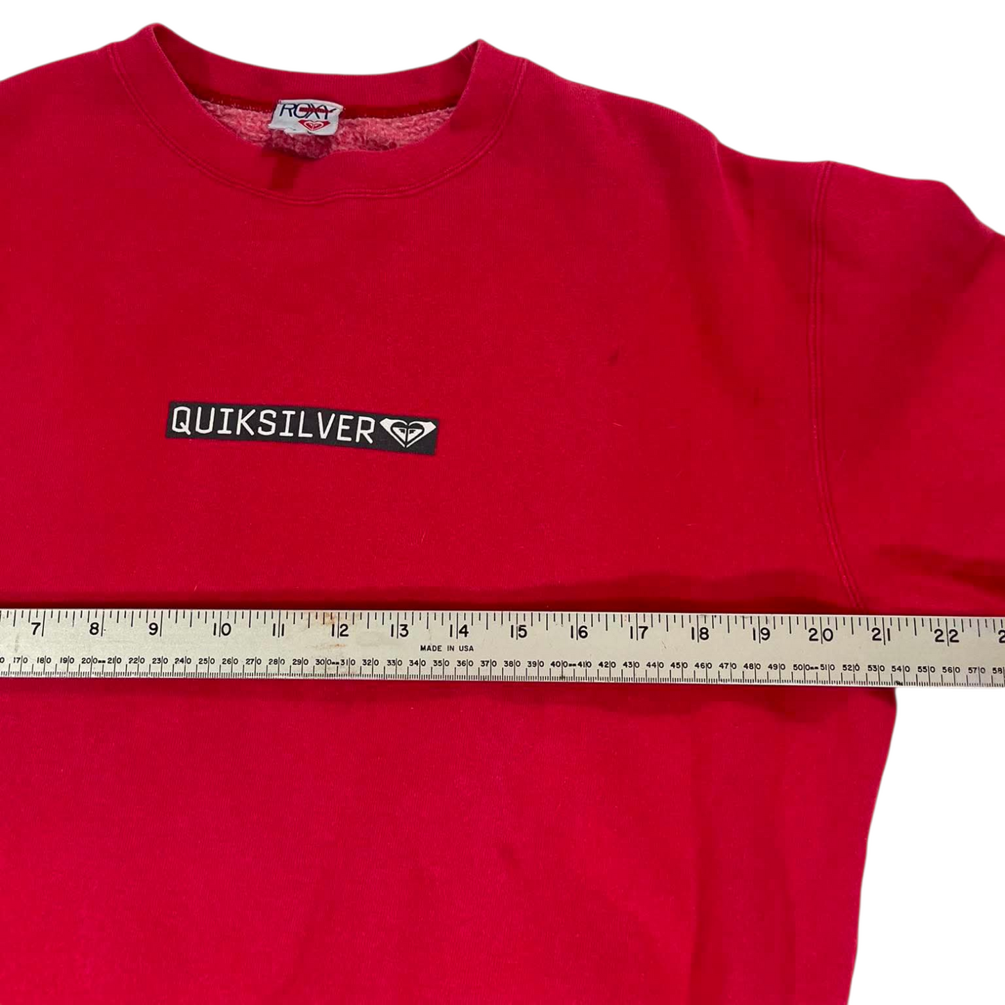 QUICKSILVER RED CREWNECK SWEATSHIRT (M)