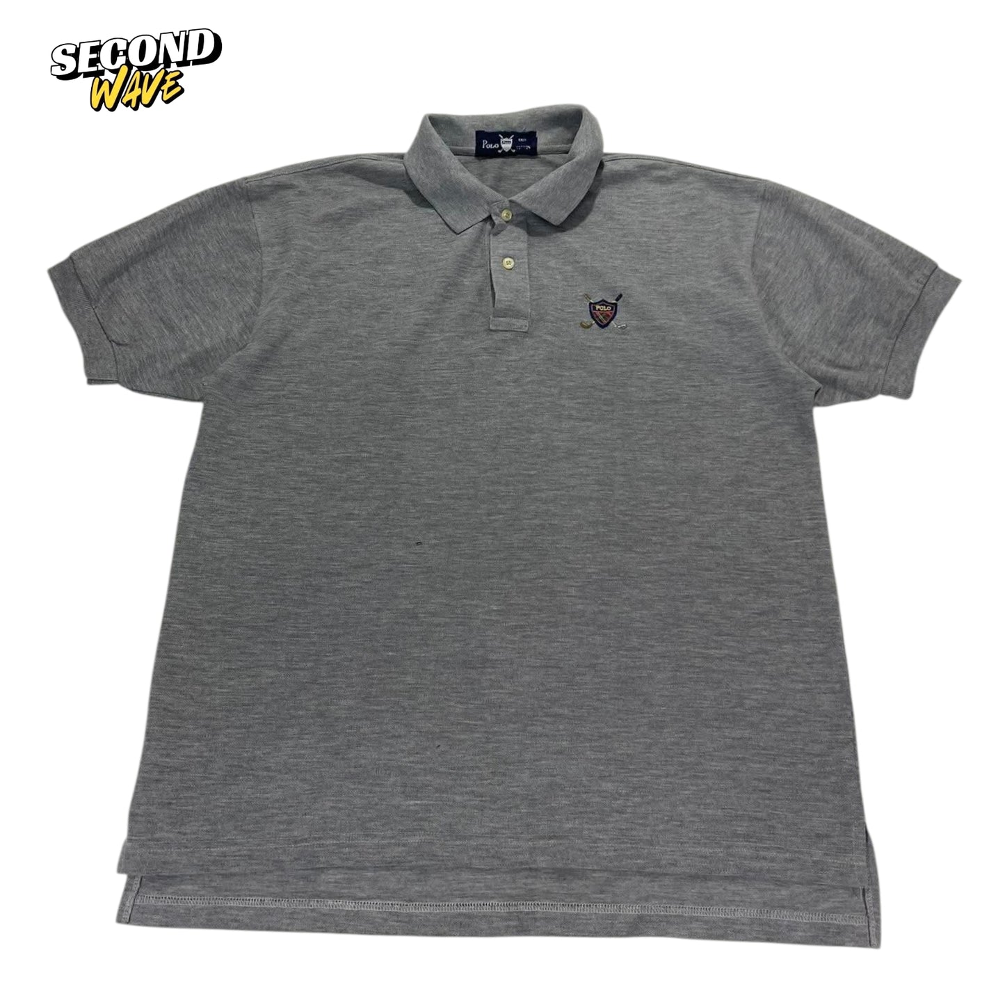 POLO GREY POLO SHIRT (L)