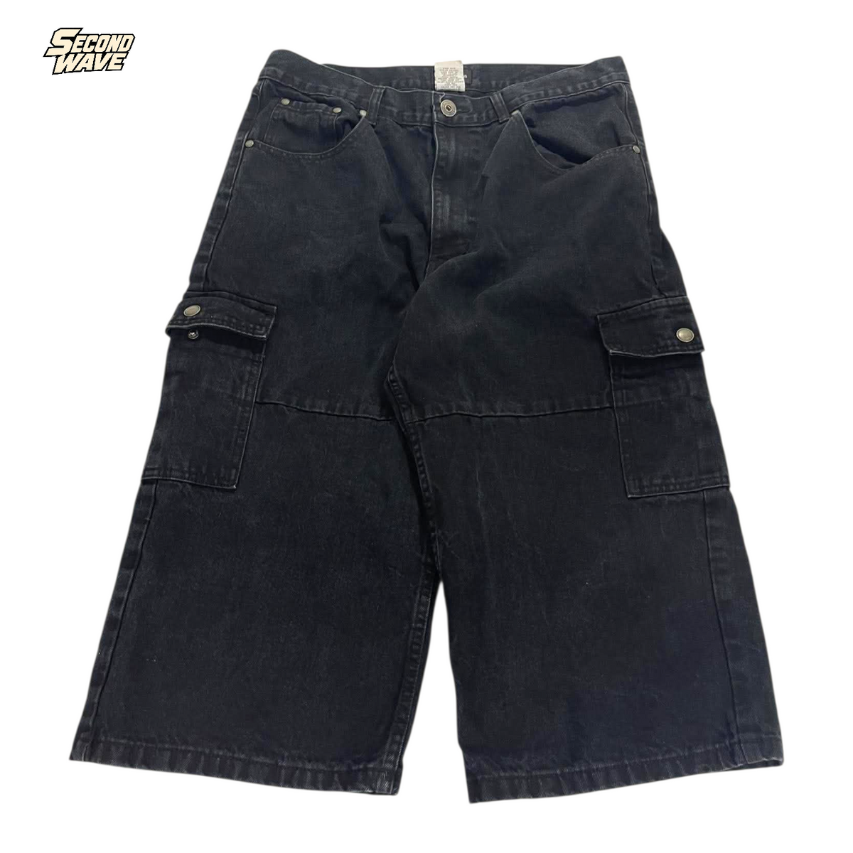 CHISEL 95 BLACK 3/4 CARGO SHORTS (32)